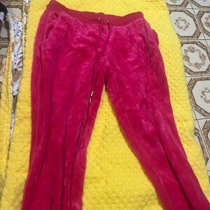 Juicy Couture Pink Velour Pants